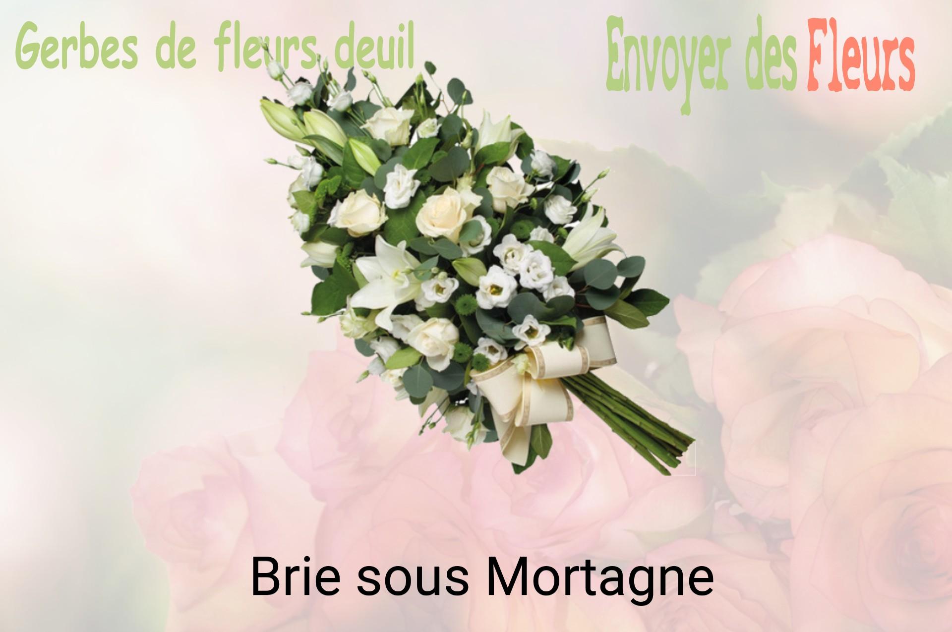 Gerbe de fleurs de deuil livrée à Brie-sous-Mortagne